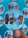 BLM Sign Language Sticker